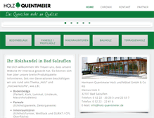 Tablet Screenshot of holz-quentmeier.de
